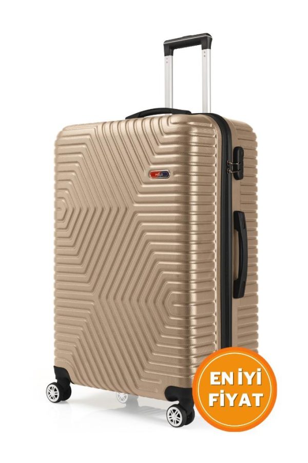 G&D Polo Suitcase Abs Gold Büyük Boy Valiz 600.06-B
