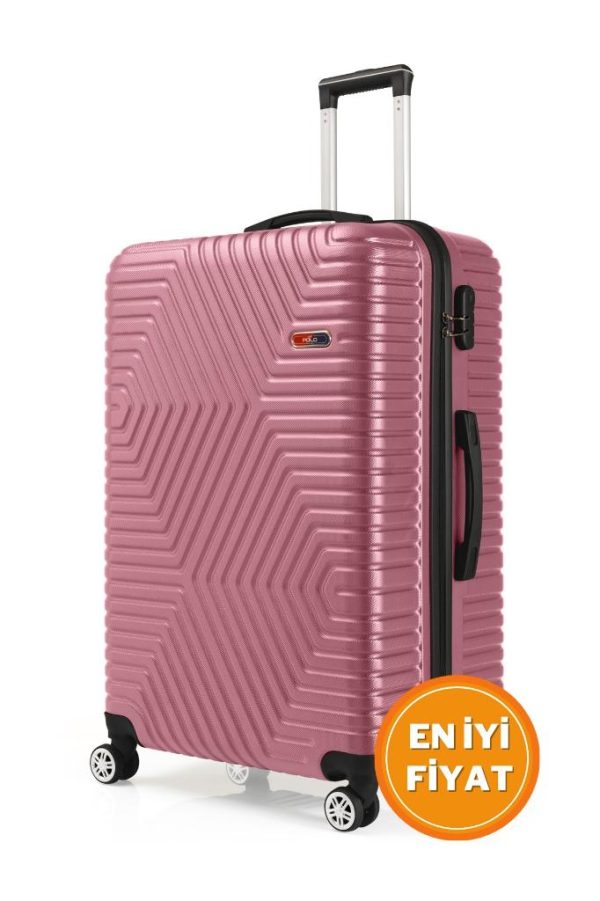 G&D Polo Suitcase Abs Gül Kurusu Büyük Boy Valiz 600.08-B