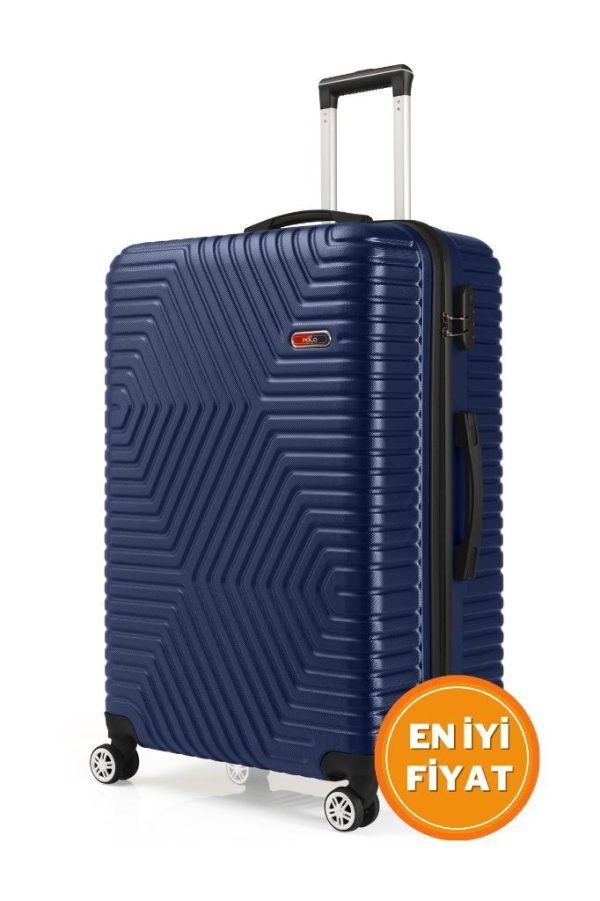 G&D Polo Suitcase Abs Lacivert Büyük Boy Valiz 600.04-B