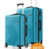 G&D Polo Suitcase Abs Orta Ve Büyük Boy Petrol Yeşili 2'li Valiz Seti 600.21-B