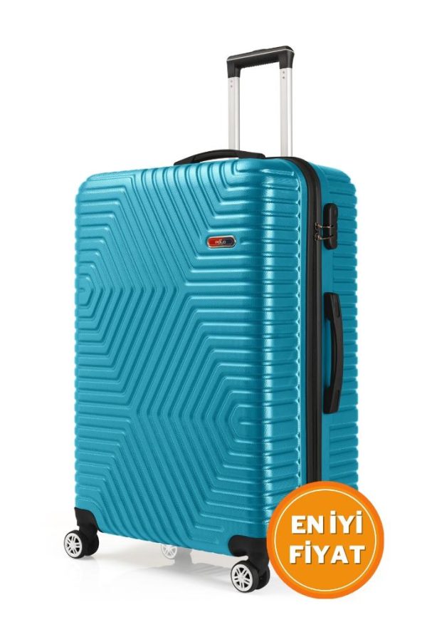 G&D Polo Suitcase Abs Petrol Yeşili Büyük Boy Valiz 600.21-B