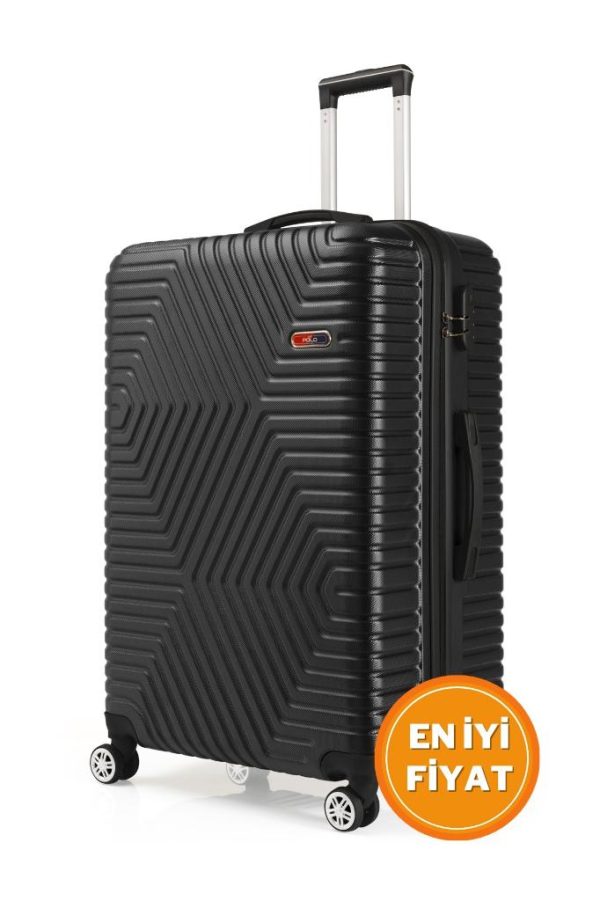 G&D Polo Suitcase Abs Siyah Büyük Boy Valiz 600.01-B
