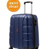 G&D Polo Suitcase Karbon Desenli Lacivert Kabin Boy Valiz 550.04-K