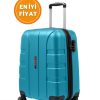 G&D Polo Suitcase Karbon Desenli Petrol Yeşili Kabin Boy Valiz 550.21-K