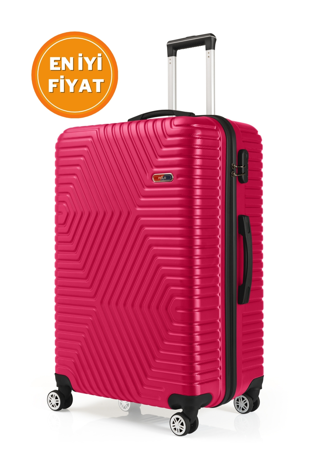 G&D Polo Suitcase Abs Fuşya Büyük Boy Valiz 600.10-B