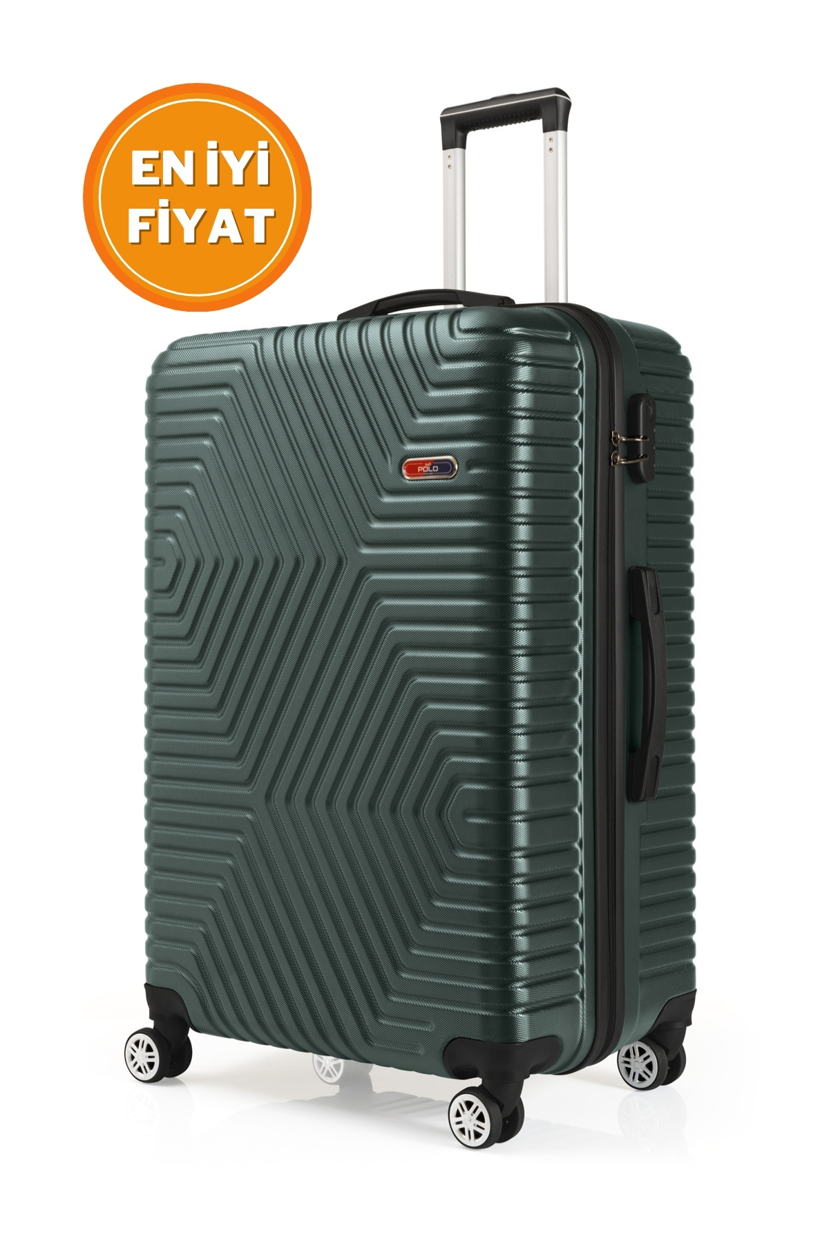 G&D Polo Suitcase Abs Haki Yeşil Büyük Boy Valiz 600.07-B