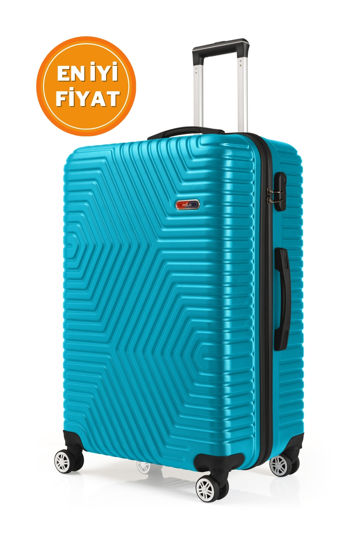 G&D Polo Suitcase Abs Turkuaz Büyük Boy Valiz 600.16-B