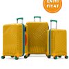 G&D Polo Suitcase Policarbon Sarı 3'lü Valiz Seti 700G.12-Set