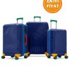 G&D Polo Suitcase Policarbon Lacivert 3'lü Valiz Seti 700G.04-Set