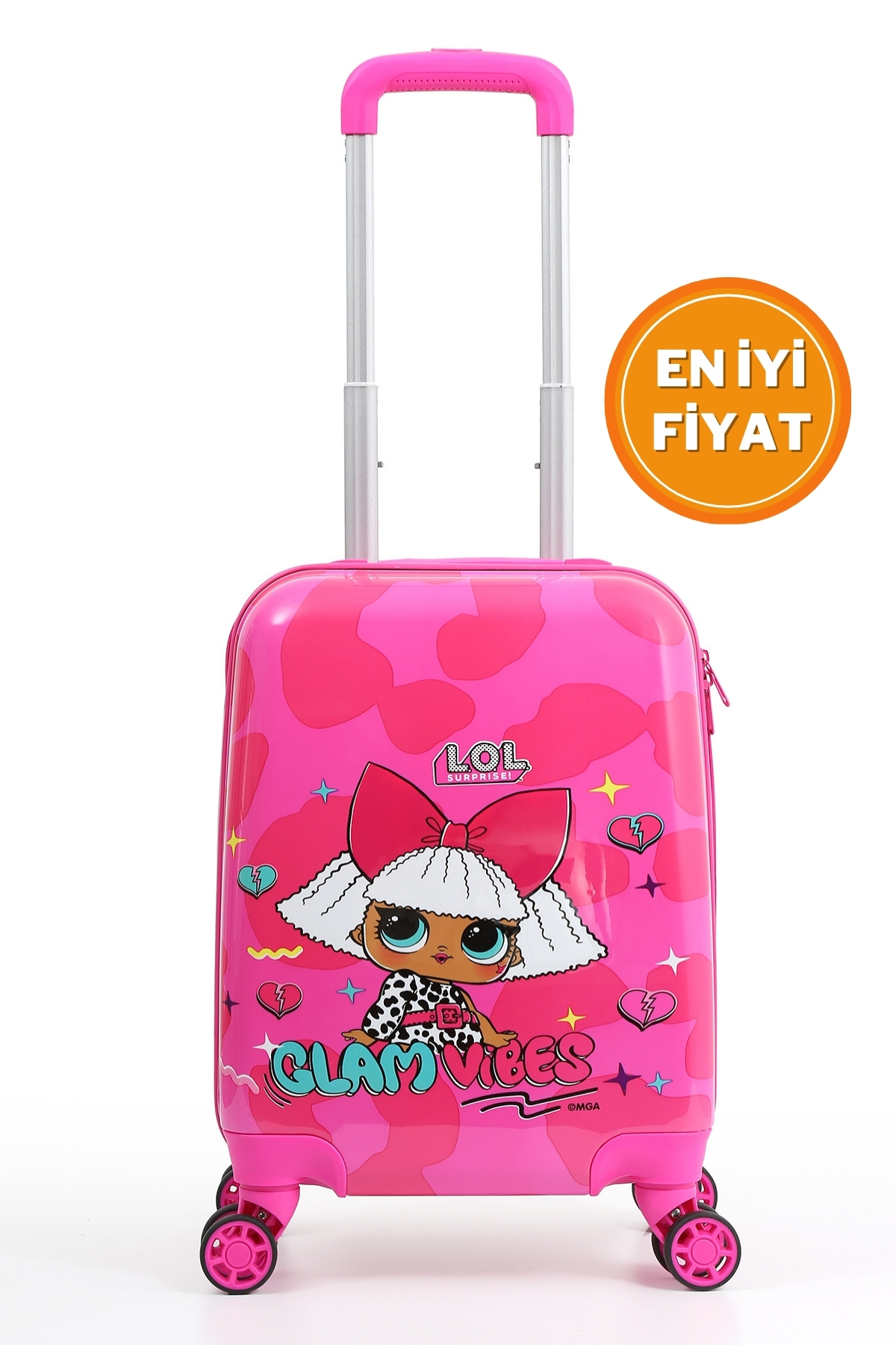 Gedox Kids LOL Surprise Glam Vibes Lisanslı Pembe Kız Çocuk Valizi – Hafif ve Dayanıklı